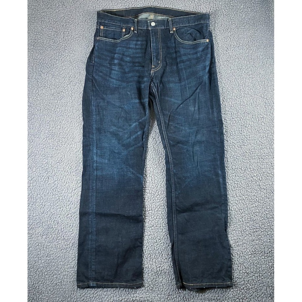 Levis 559 Mens 36x32 Relaxed Straight Leg Jeans Dark Wash Indigo Denim Pants